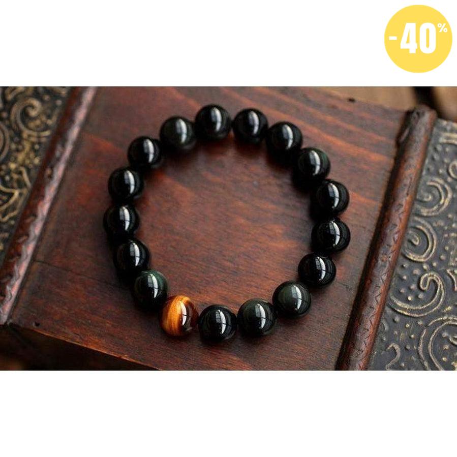 Bracelet de persuasion Onyx Noir et Oeil de tigre