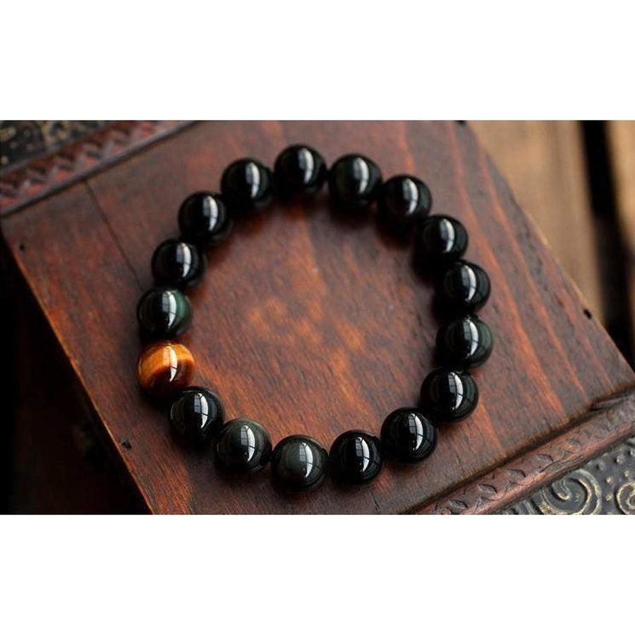 Bracelet de persuasion Onyx Noir et Oeil de tigre