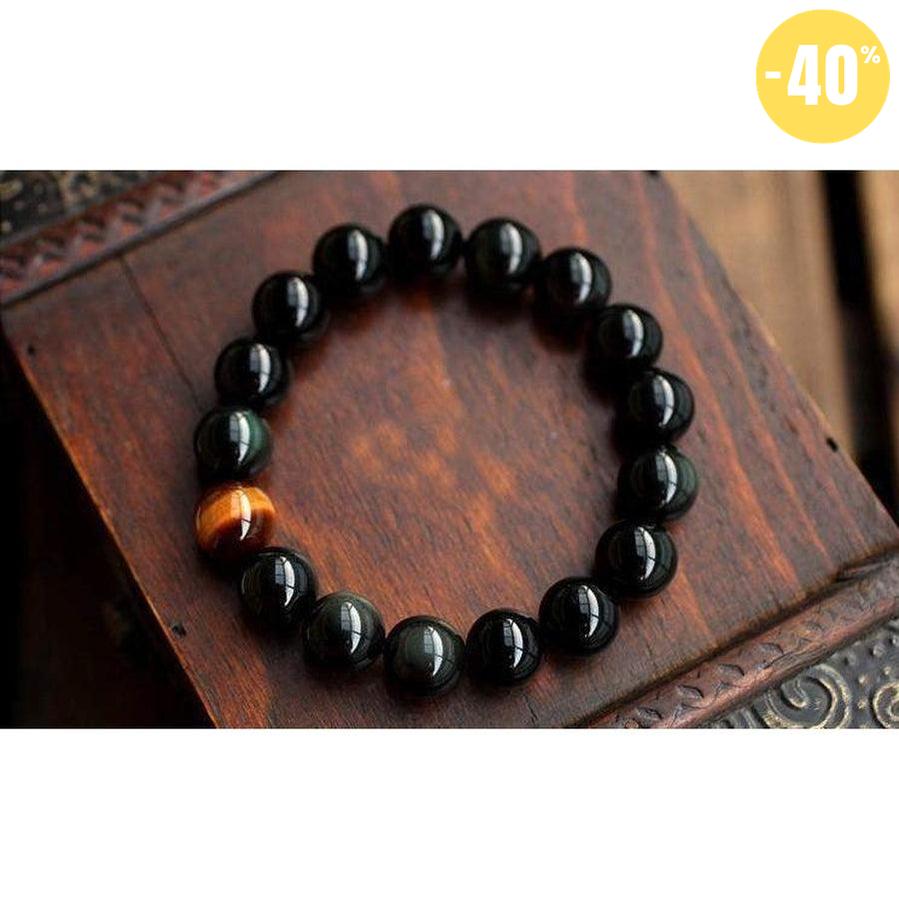 Bracelet de persuasion Onyx Noir et Oeil de tigre