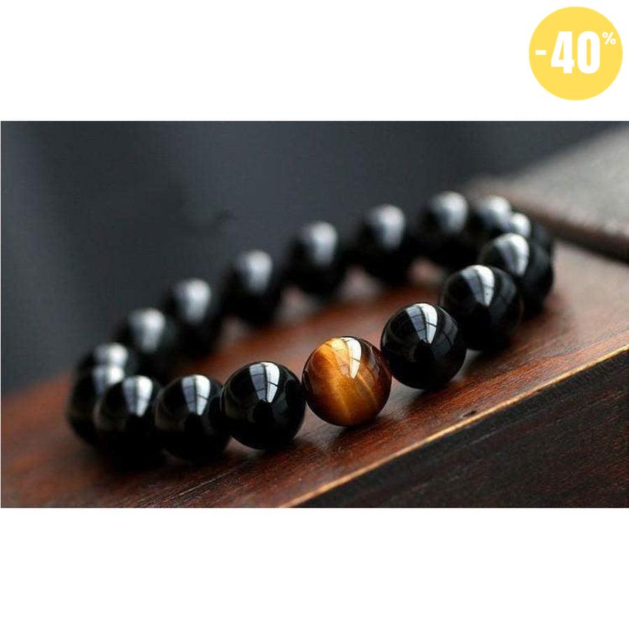 Bracelet de persuasion Onyx Noir et Oeil de tigre