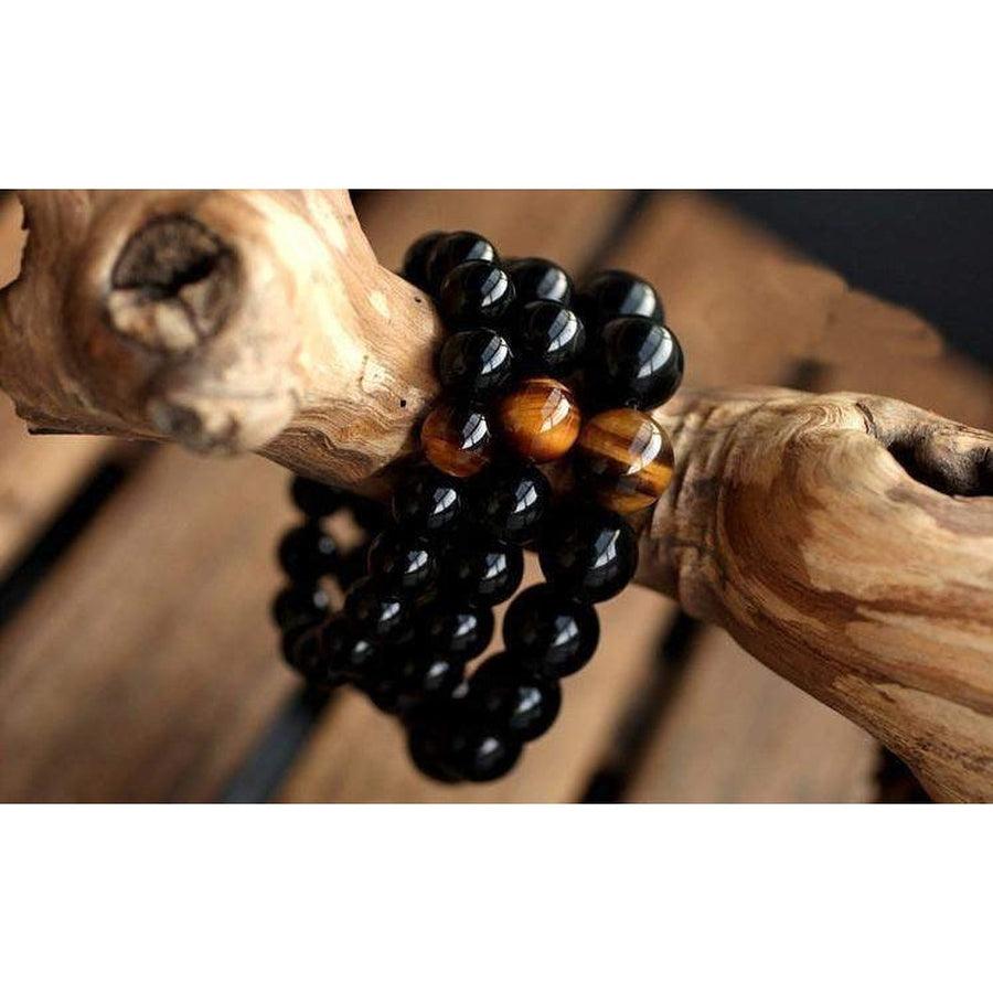 Bracelet de persuasion Onyx Noir et Oeil de tigre