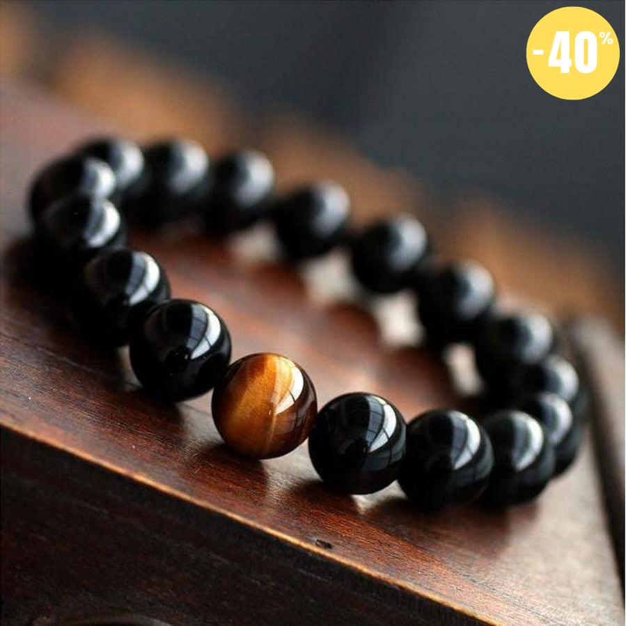 Bracelet de persuasion Onyx Noir et Oeil de tigre