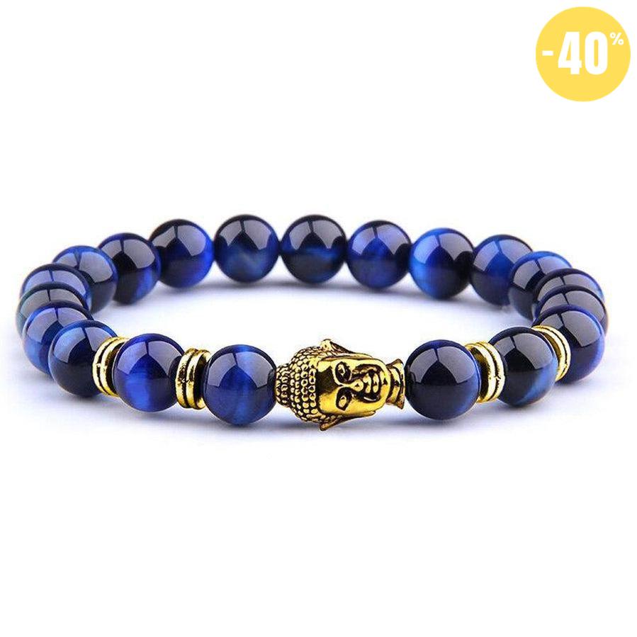 Bracelet de protection Lapis Lazuli et tête de Bouddha