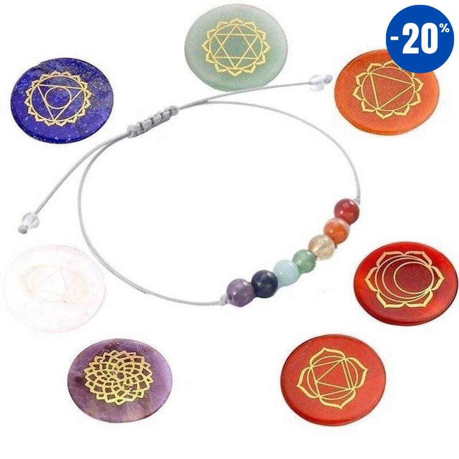 Bracelet de « souhait » des 7 Chakras