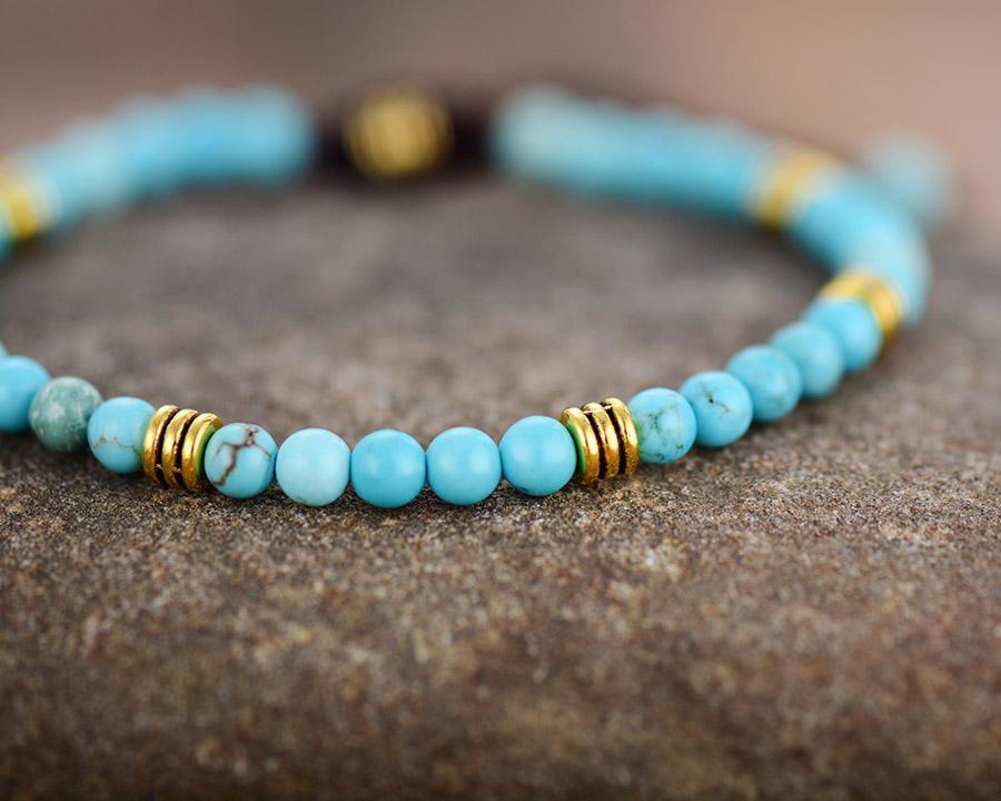 Bracelet des amoureux en Turquoise naturelle