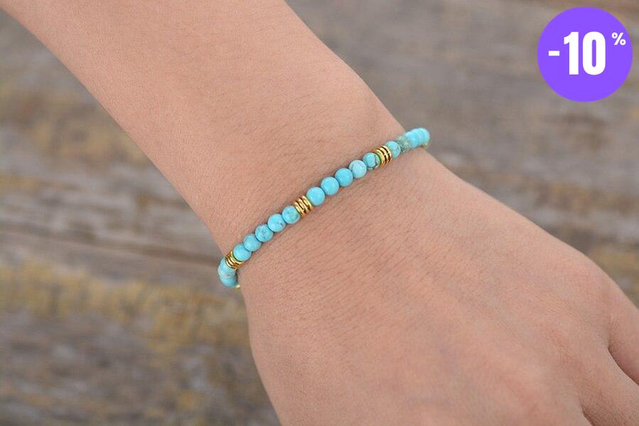 Bracelet des amoureux en Turquoise naturelle