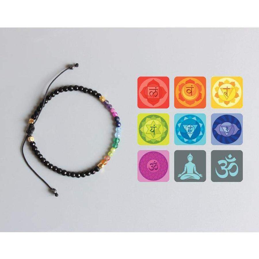Bracelet d'harmonisation des 7 Chakras en Cristal de Roche