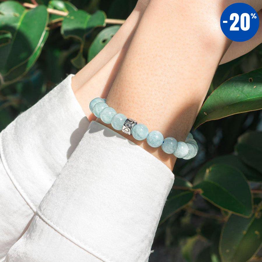 Bracelet « d’Intuition » en Aigue-Marine du Brésil
