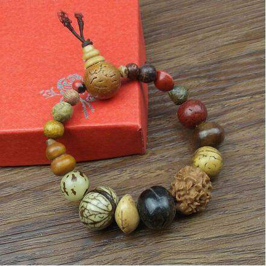 Bracelet en graines de Bodhi fait main