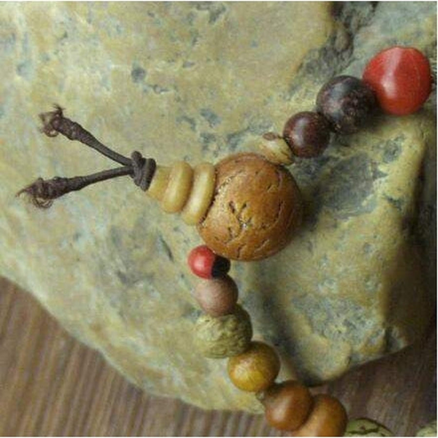 Bracelet en graines de Bodhi fait main