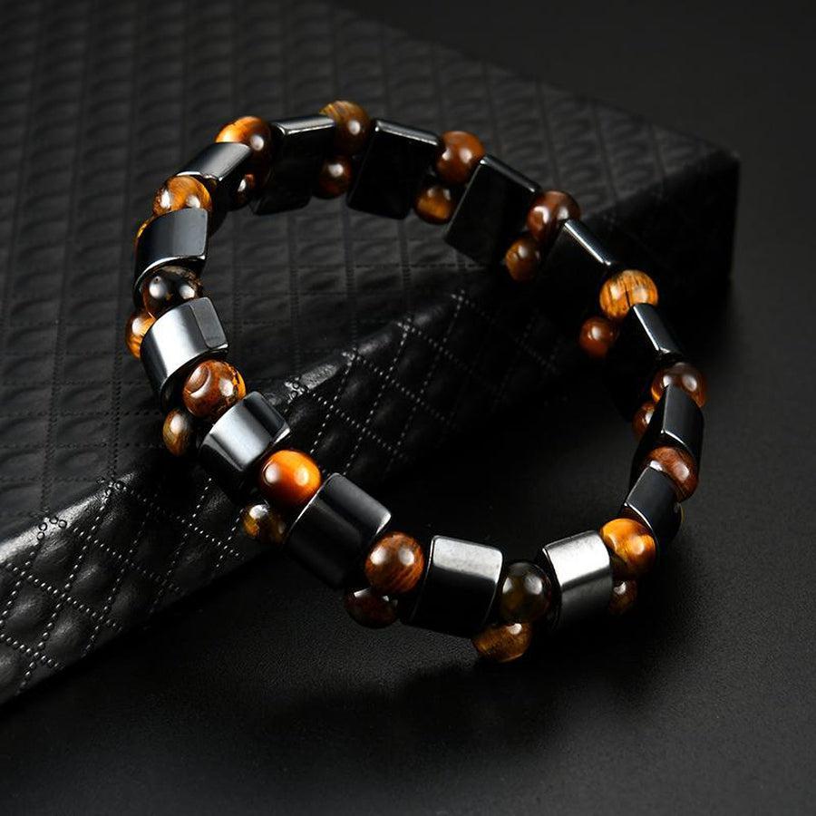 Bracelet en Hématites et Œil de tigre
