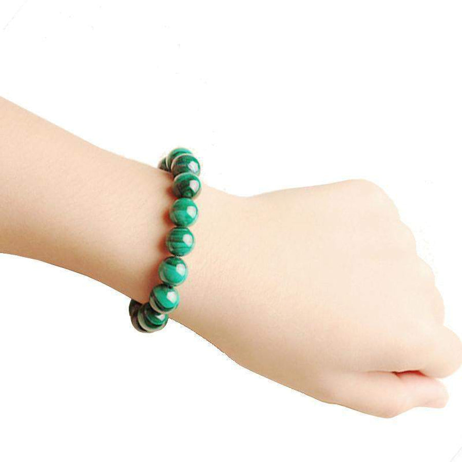 Bracelet en Malachite synthétique