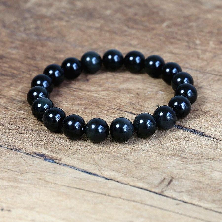 Bracelet en Obsidienne Noire