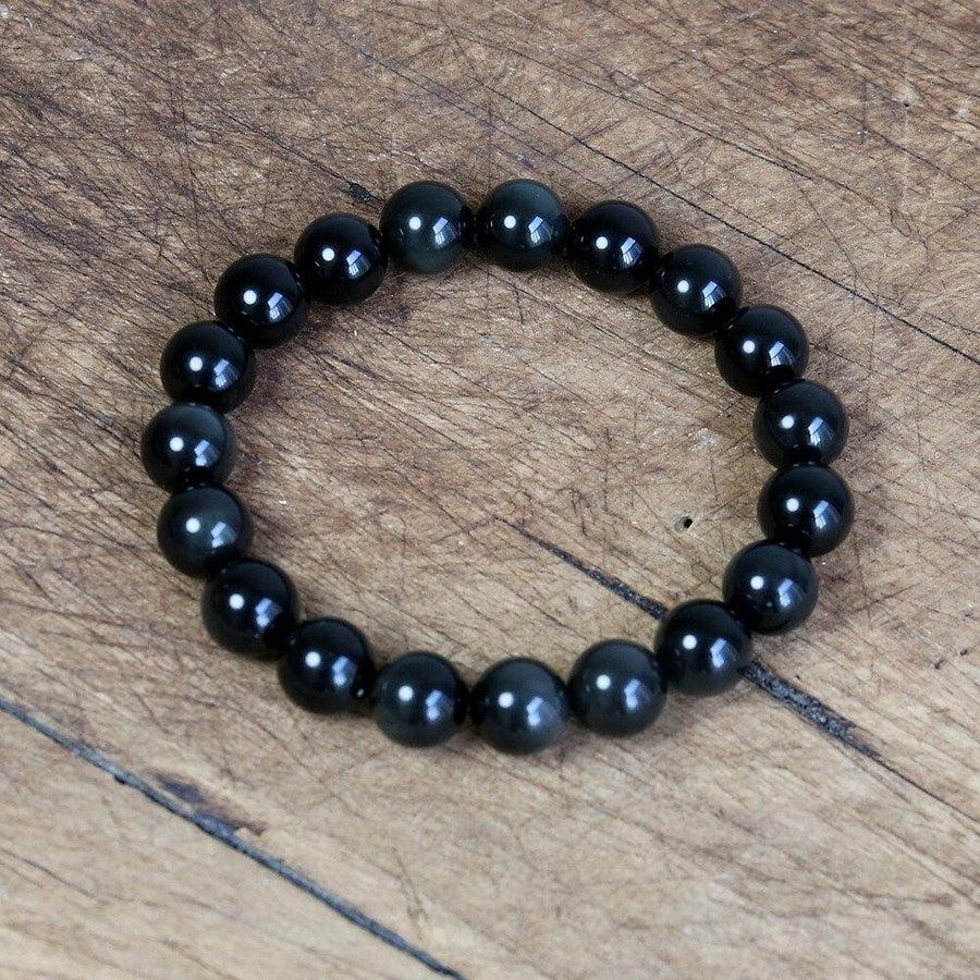 Bracelet en Obsidienne Noire