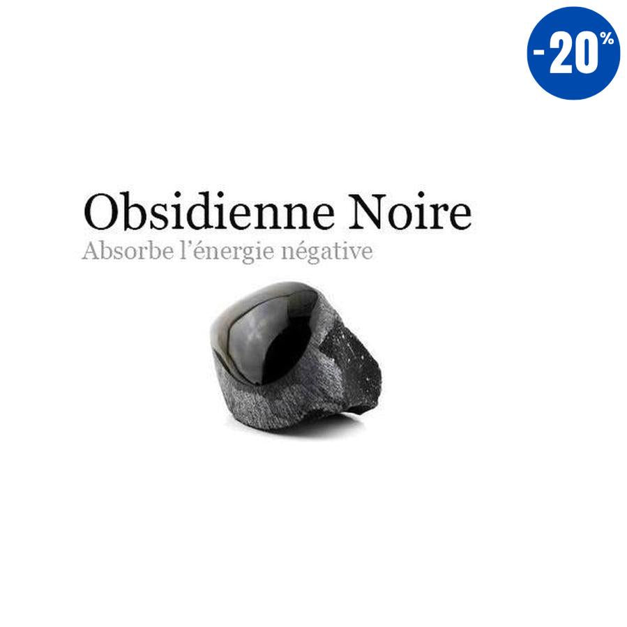 Bracelet en Obsidienne Noire
