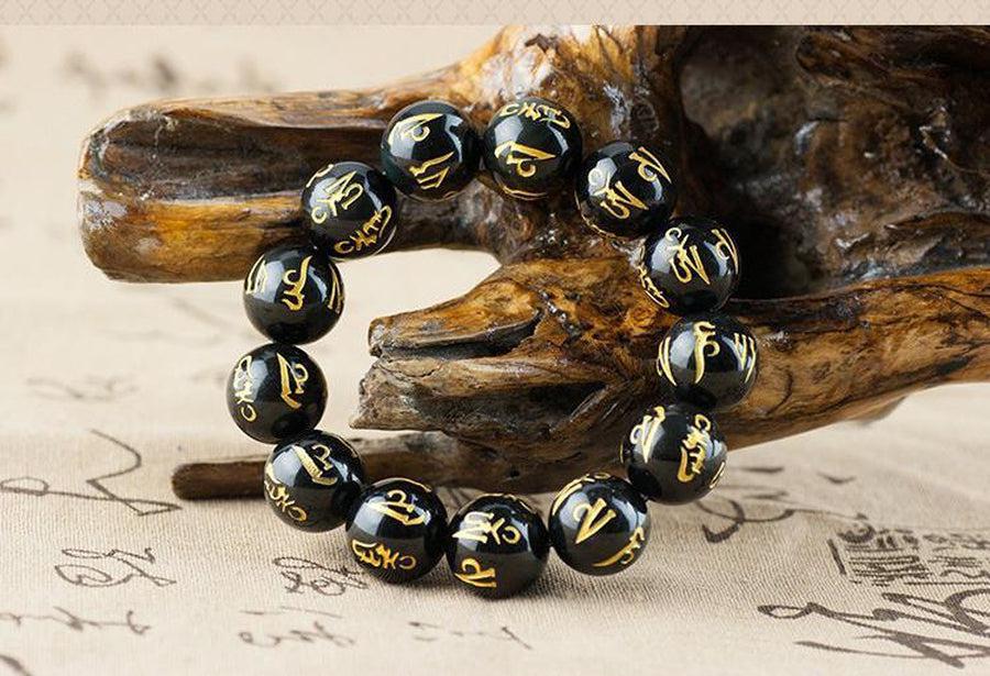 Bracelet en perle d'Onyx noire