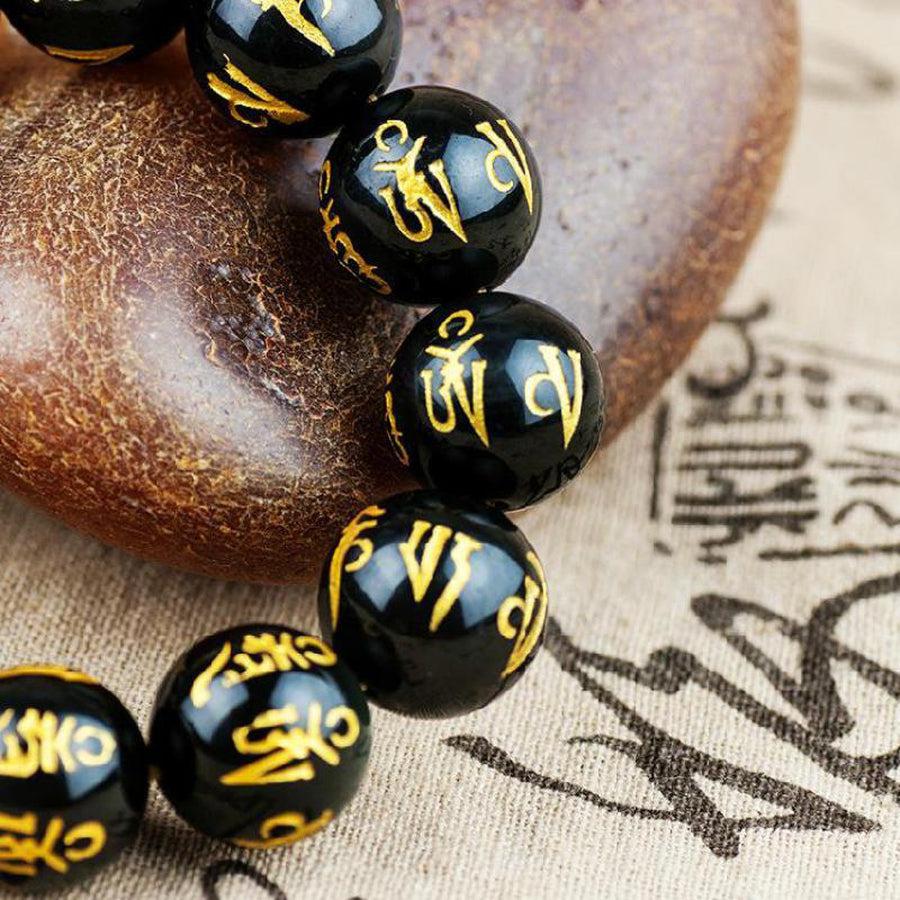 Bracelet en perle d'Onyx noire