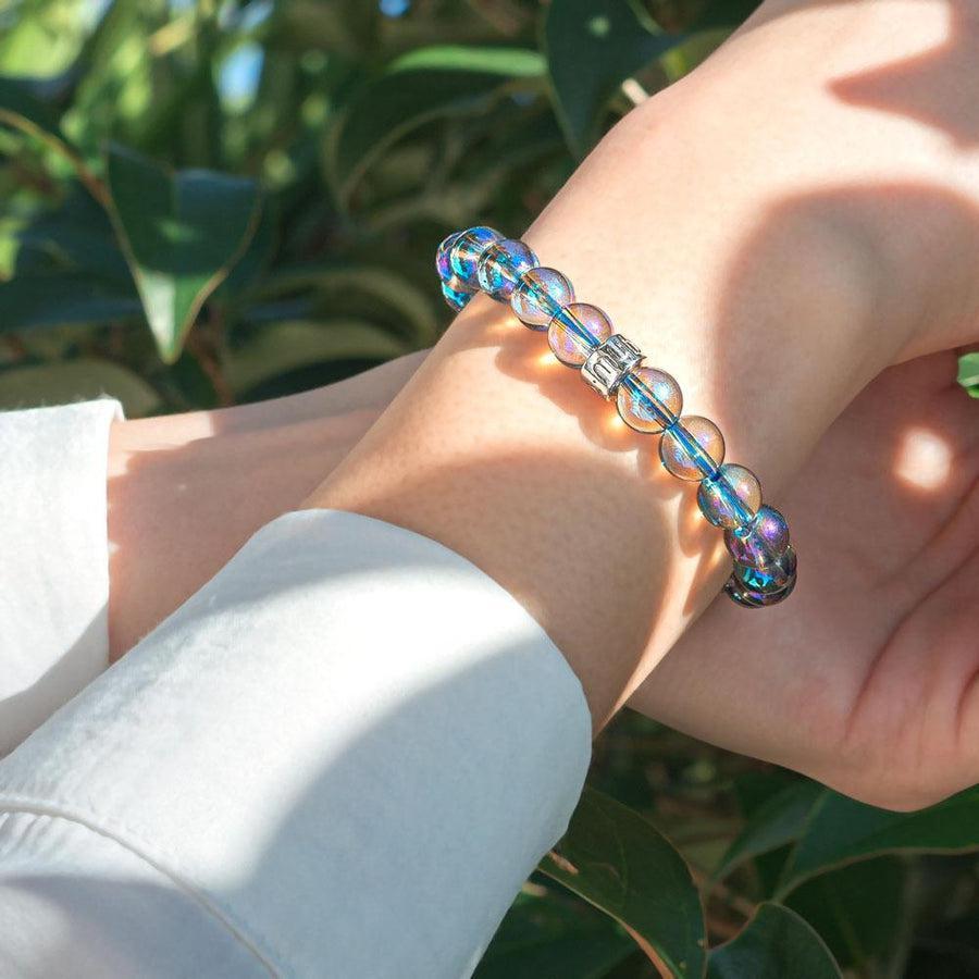 Bracelet « Énergie spirituelle » en Quartz Aura