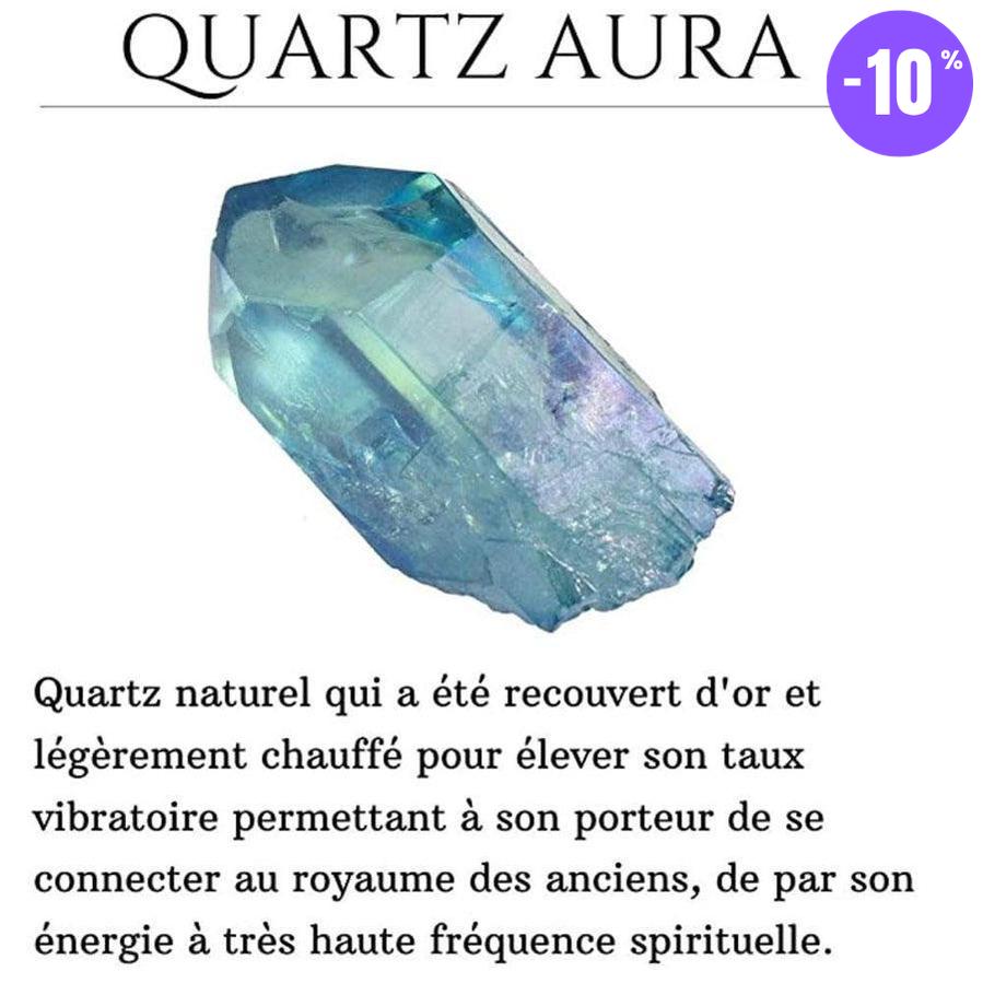 Bracelet « Énergie spirituelle » en Quartz Aura