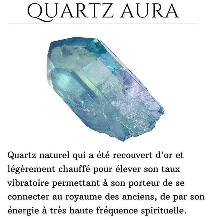 Bracelet « Énergie spirituelle » en Quartz Aura