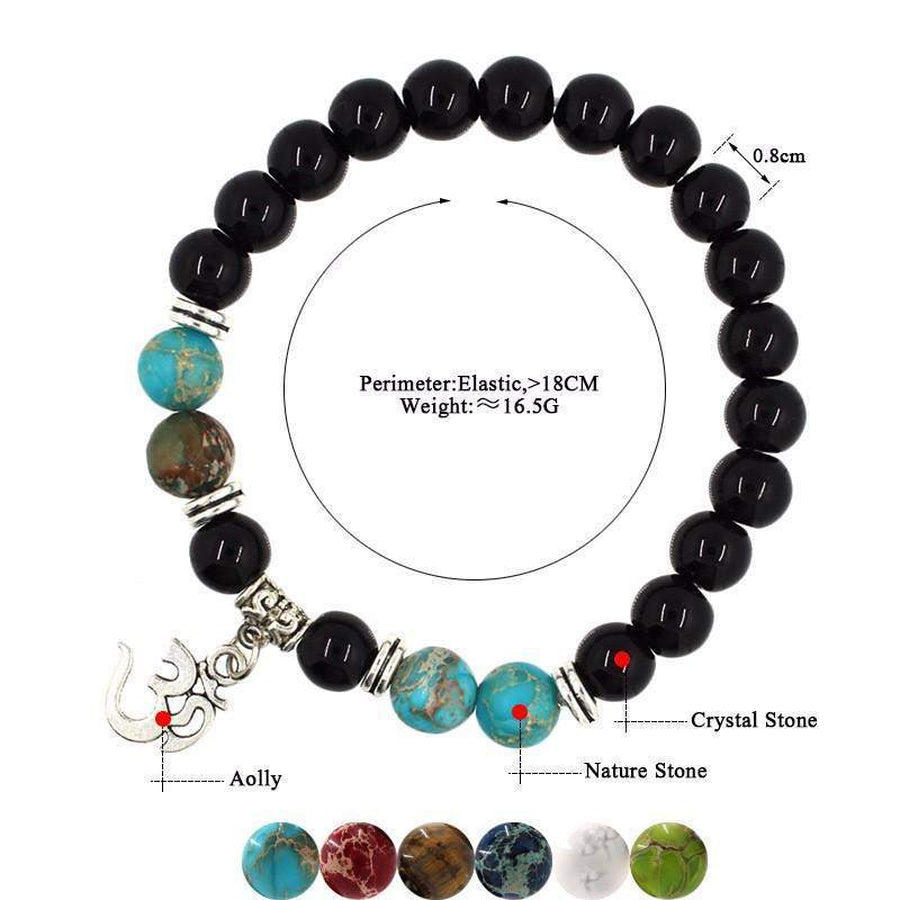 Bracelet Indian Yoga Om Charm