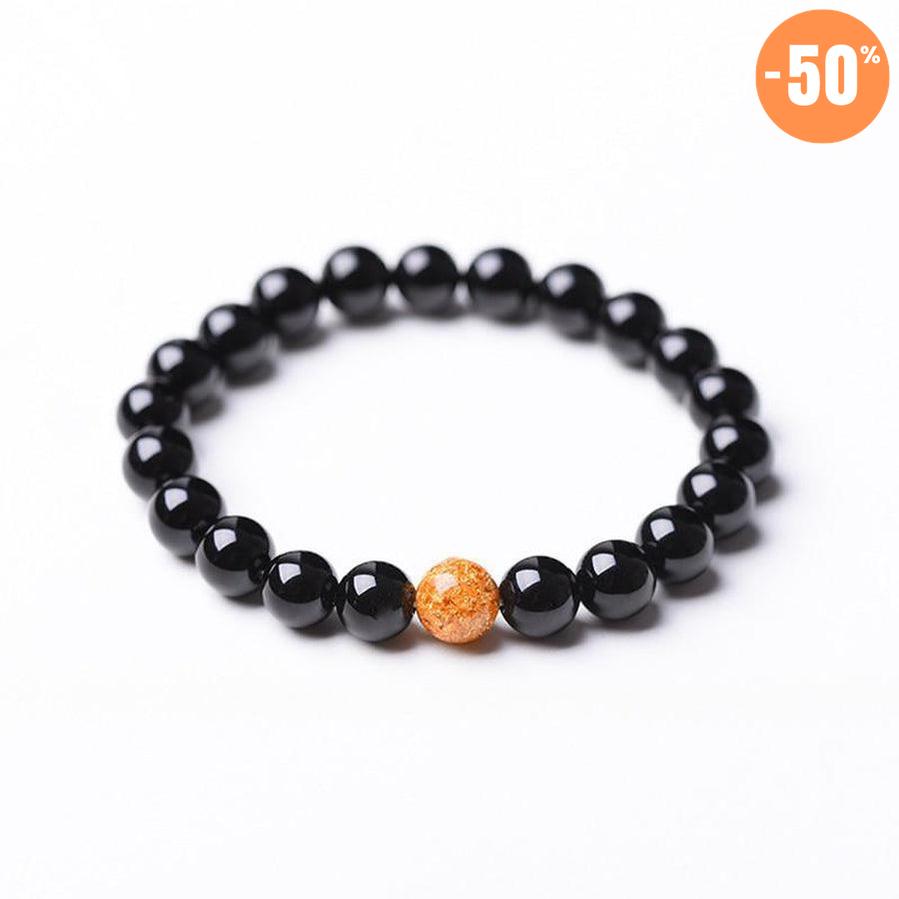 Bracelet « maitrise et anti-stress » en Onyx noir