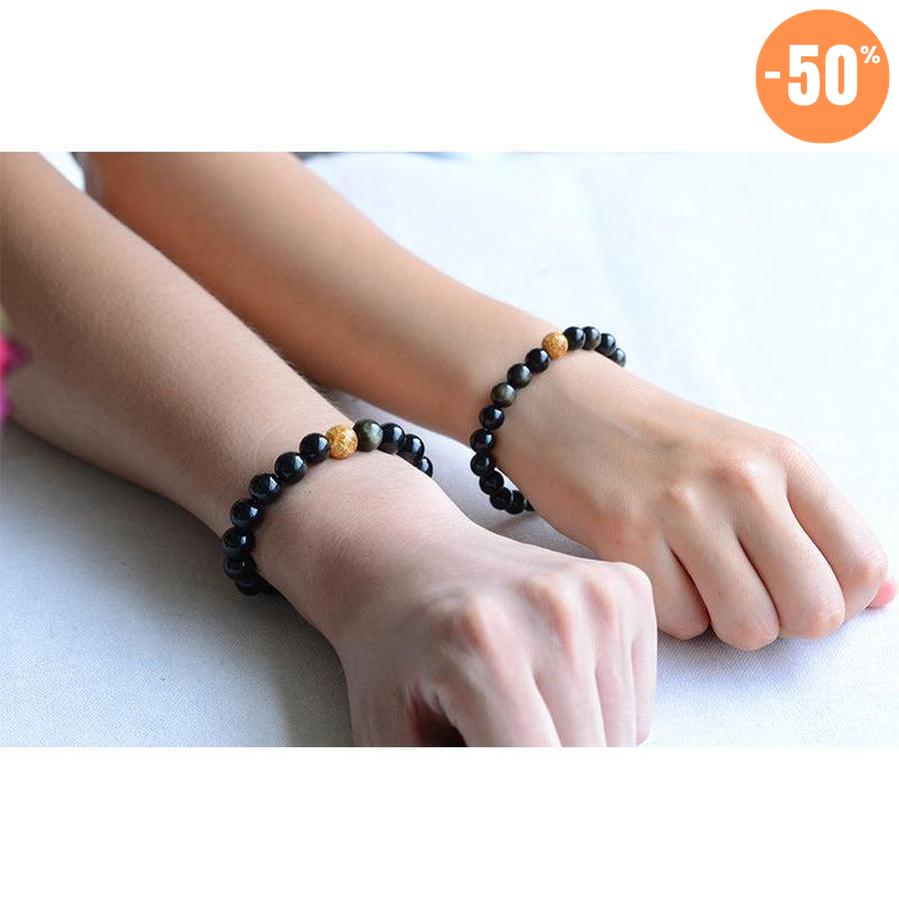 Bracelet « maitrise et anti-stress » en Onyx noir