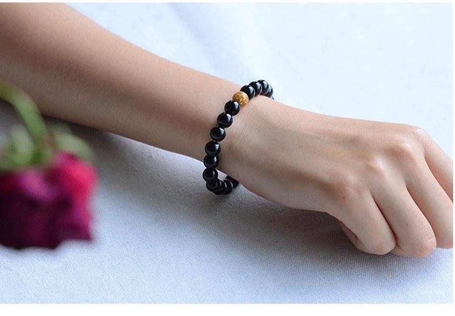 Bracelet « maitrise et anti-stress » en Onyx noir