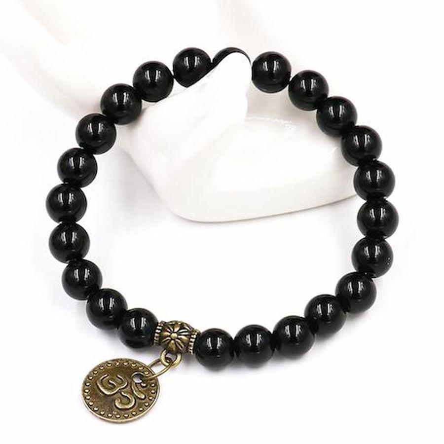 Bracelet «Maitrise et Confiance en soi» en Onyx noir