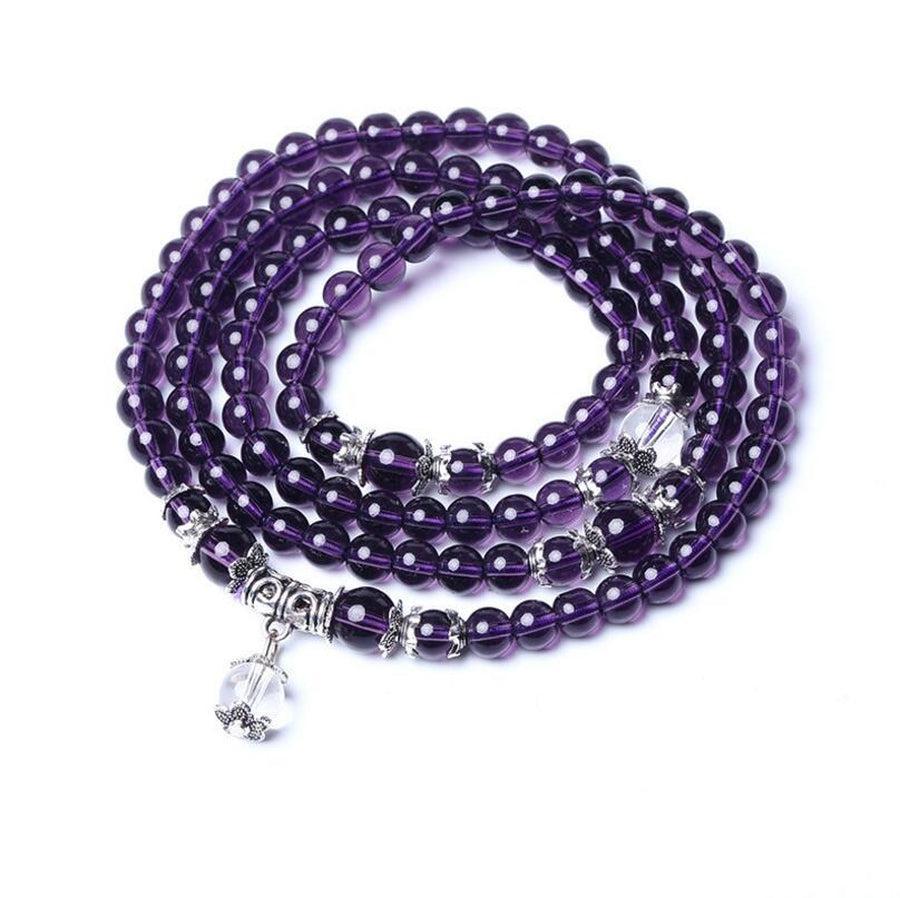 Bracelet Mala Bouddiste en Amethyste