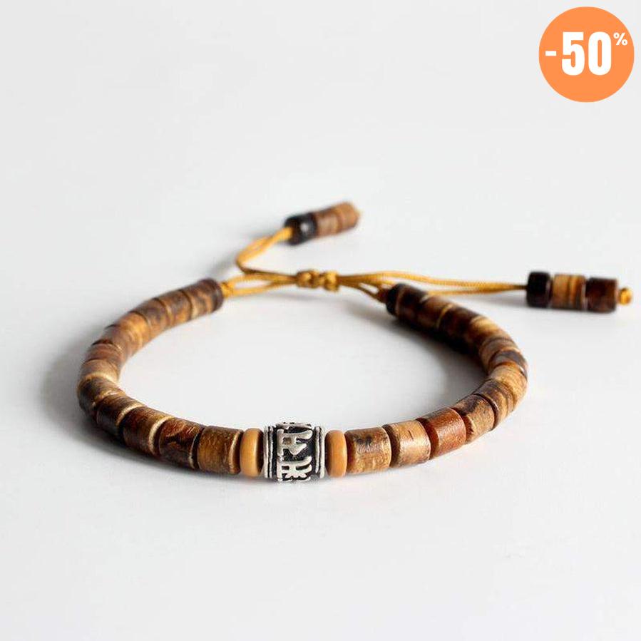 Bracelet Mantra en bois d'Olivier Poncé