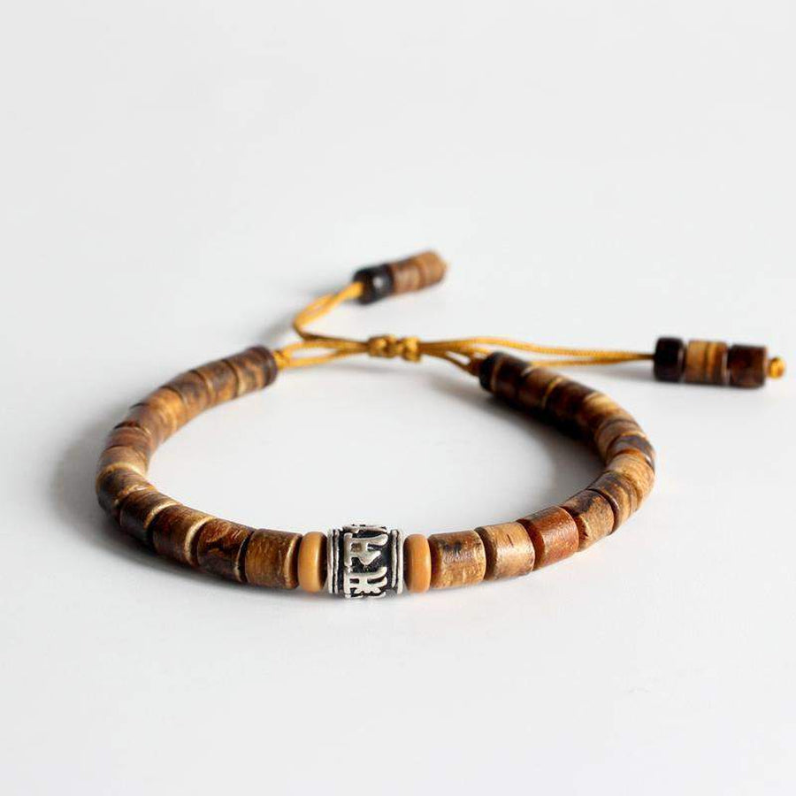 Bracelet Mantra en bois d'Olivier Poncé