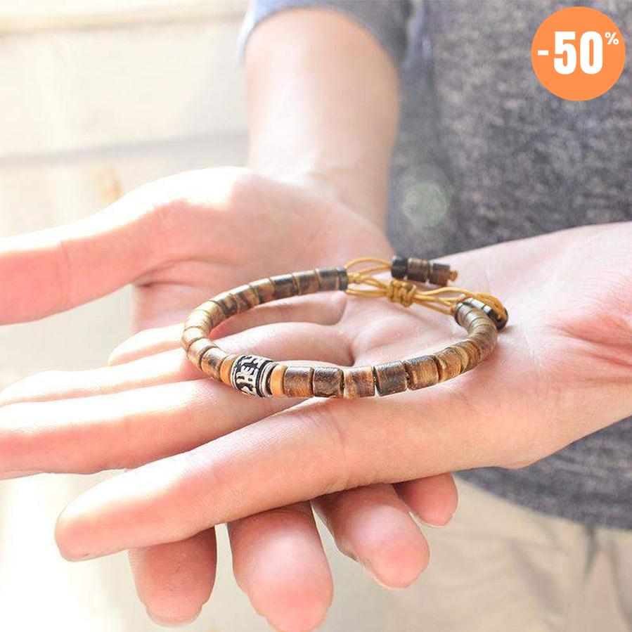 Bracelet Mantra en bois d'Olivier Poncé