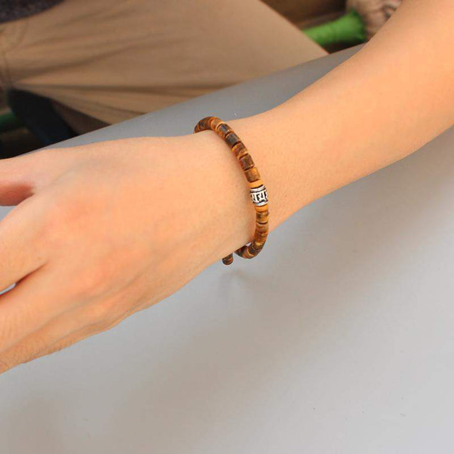 Bracelet Mantra en bois d'Olivier Poncé