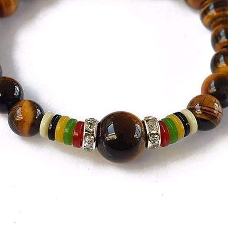 Bracelet mantra en perle d'oeil de tigre