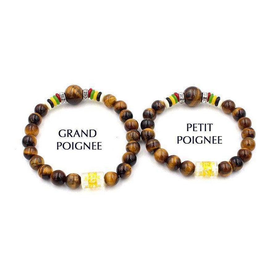 Bracelet mantra en perle d'oeil de tigre