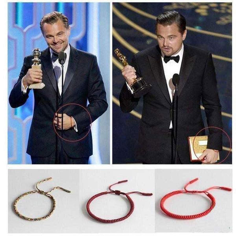 Bracelet porte-bonheur tressé à la main (comme celui de Leonardo DiCaprio)