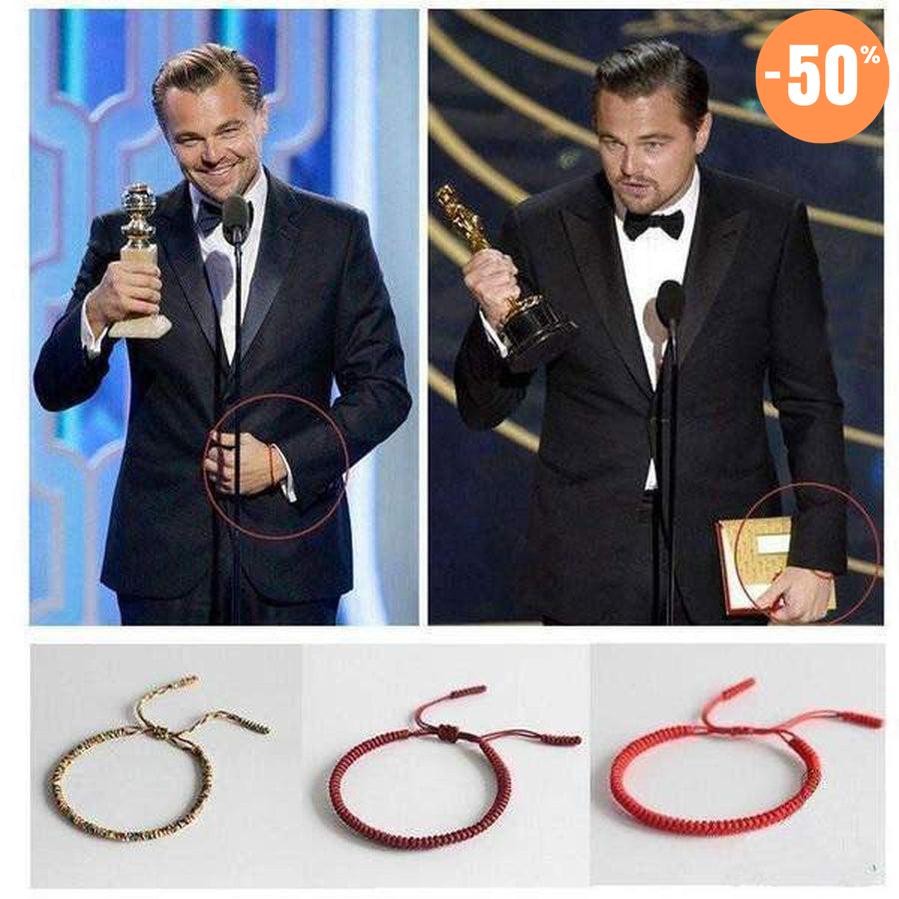 Bracelet porte-bonheur tressé à la main (comme celui de Leonardo DiCaprio)