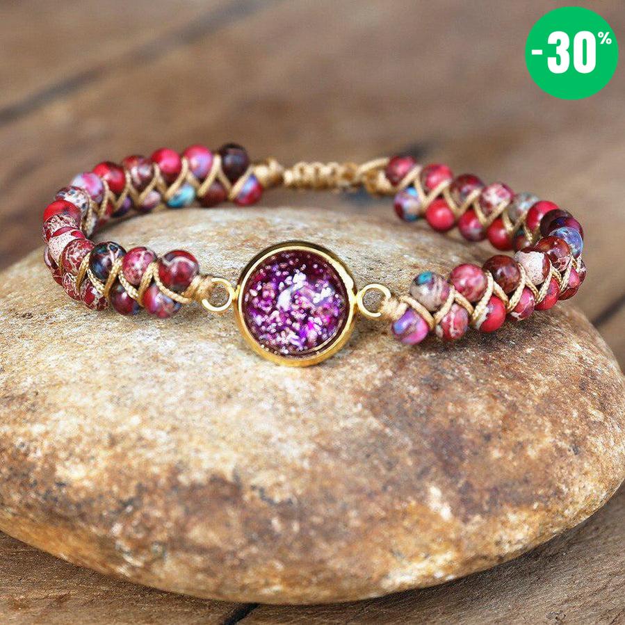 Bracelet Shamballa d’énergie en Orgonite impériale