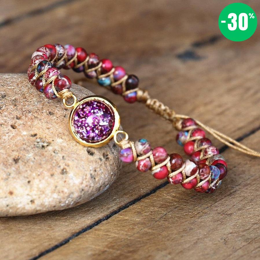 Bracelet Shamballa d’énergie en Orgonite impériale