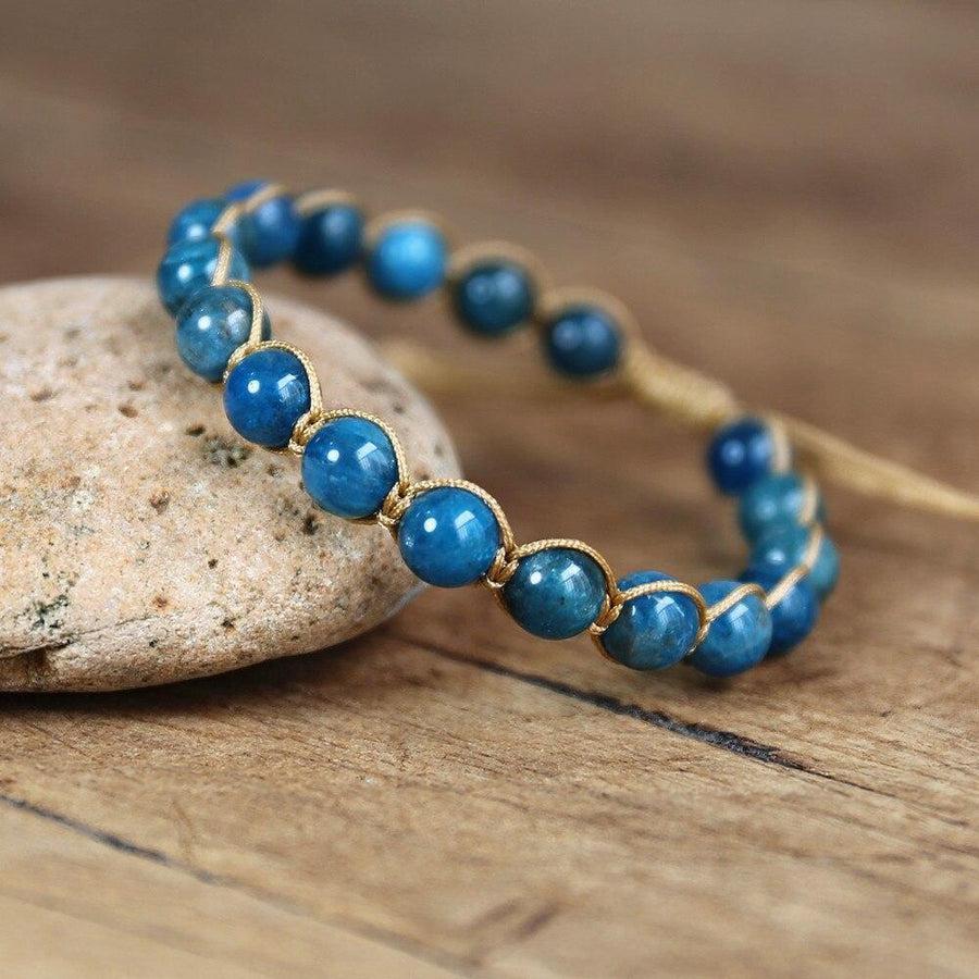 Bracelet Shamballa en Apatite