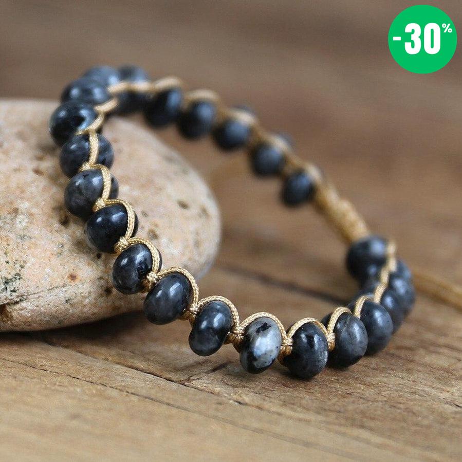 Bracelet Shamballa en Labradorite véritable