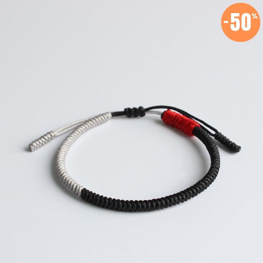 Bracelet Shamballa nœud de la chance tibétain