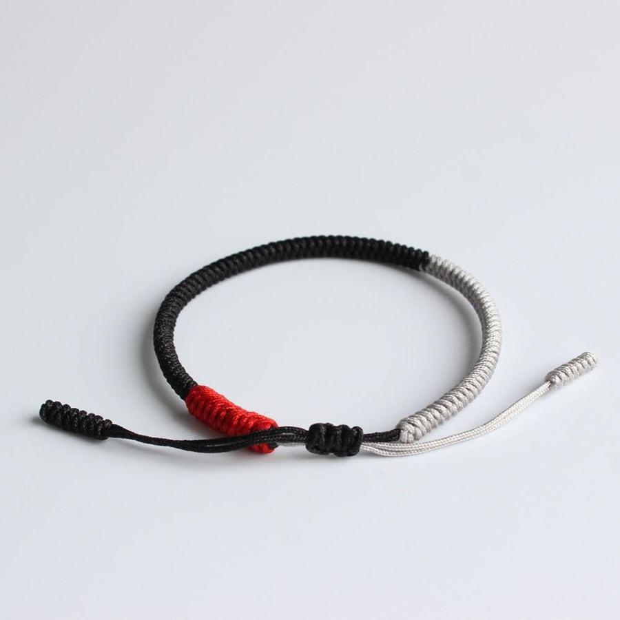 Bracelet Shamballa nœud de la chance tibétain
