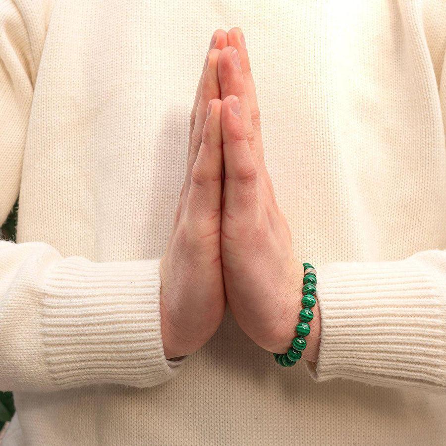 Bracelet « Soulagement des douleurs » en Malachite