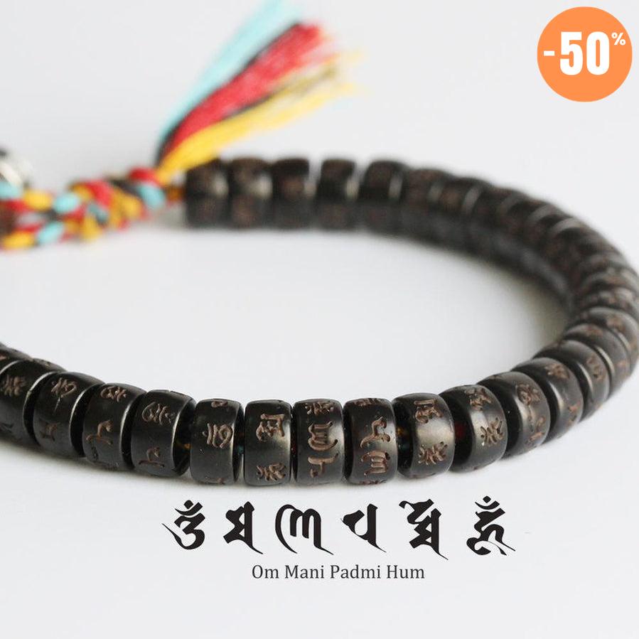 Bracelet tibétain bouddhiste mantra de grande compassion