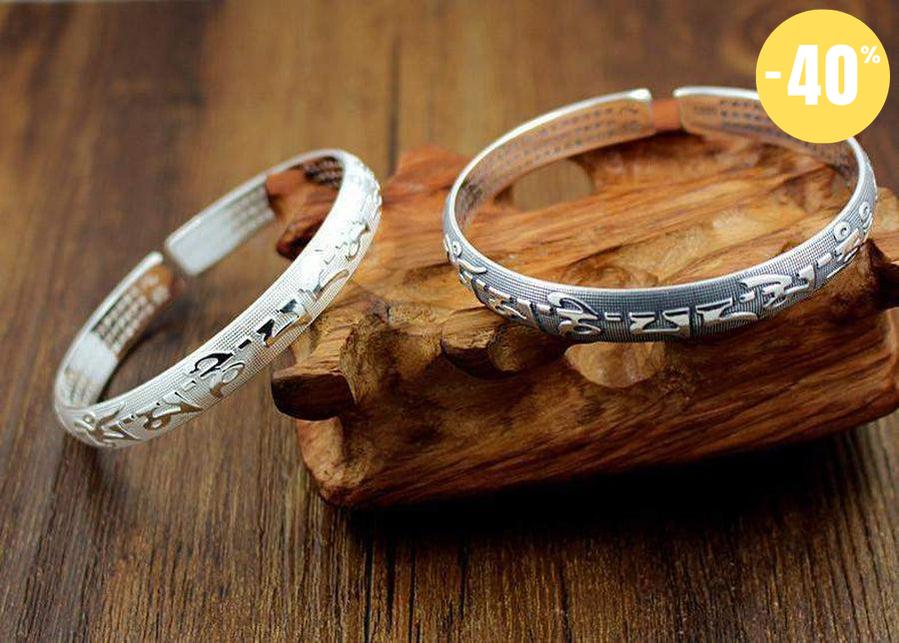 Bracelet tibétain «Om Mani Padme Hum»