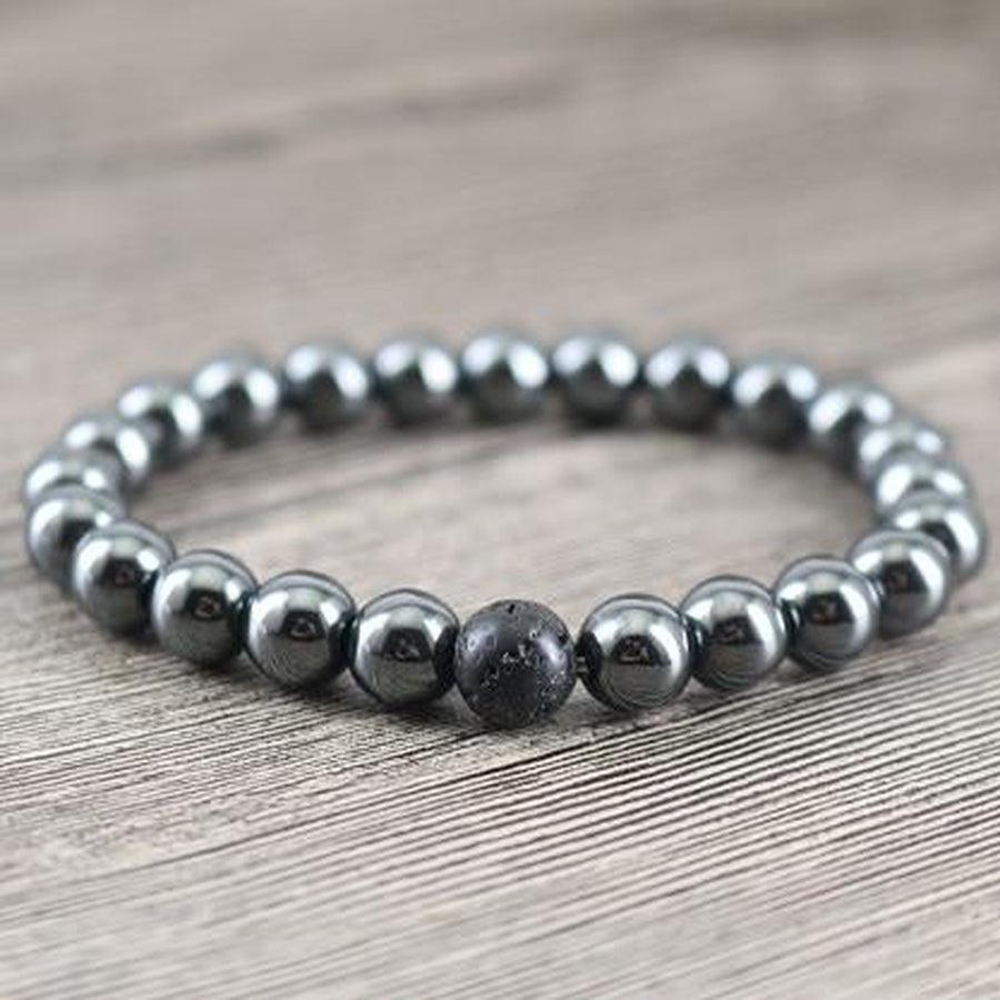 Bracelets en Hématites et Pierres de Lave