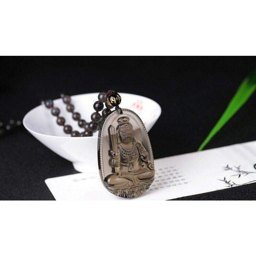CHANCE - Pendenfif Bouddha en obsidienne