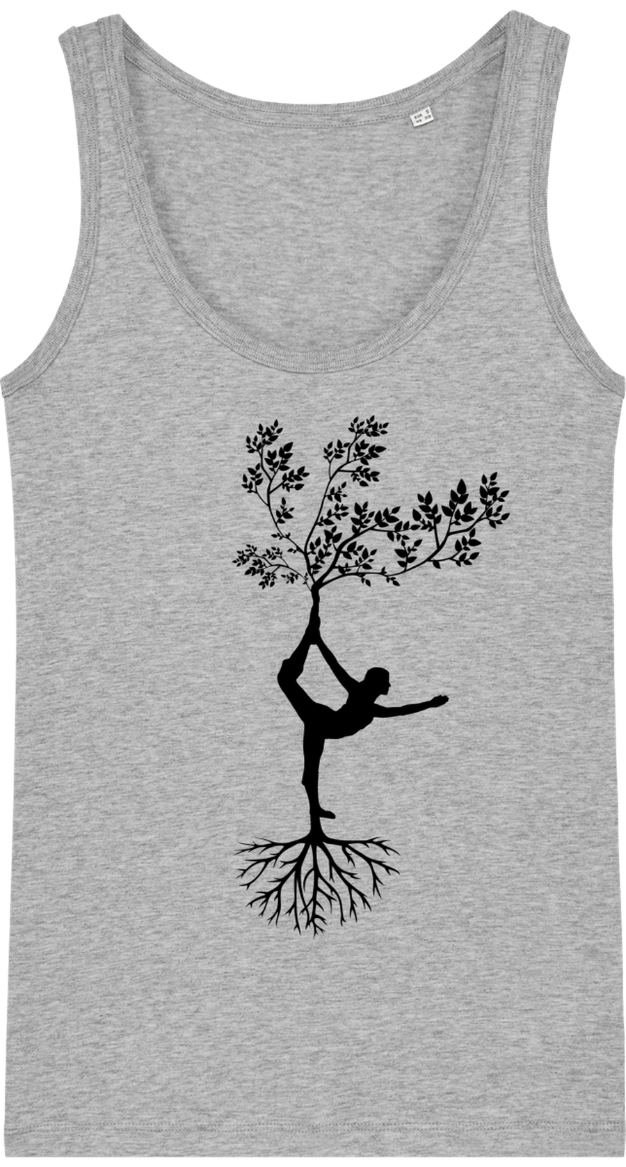 Débardeur en coton bio «Yoga Tree 1» pour Femme